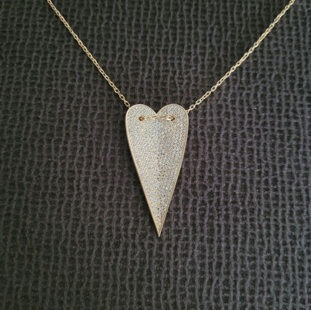 Mary Louise Designs Elongated Heart❤ Slider Pendant Necklace